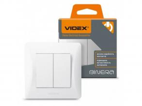 2-es csillárkapcsoló , süllyesztett , fehér színű , VIDEX , BINERA
