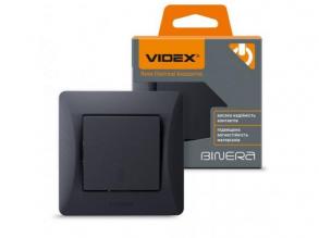 Csillárkapcsoló , váltókapcsoló , fekete , süllyesztett , Videx , BINERA