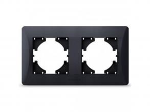 2-es keret , kapcsoló , vízszintes , fekete színű , VIDEX , BINERA