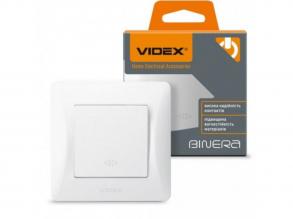 1-es keresztváltó kapcsoló , süllyesztett , fehér , VIDEX , BINERA