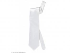 Szatén nyakkendő, fehér