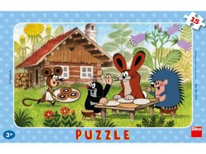 Kisvakond látogatóban puzzle 15 darabos