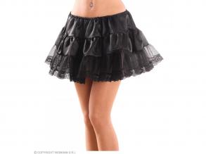 Petticoat alsószoknya fekete női jelmez felnőtt általános méretben