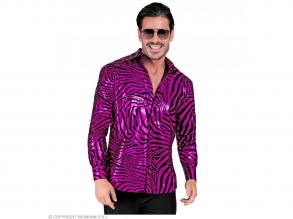 Party ing zebra mintás lila színű férfi jelmez