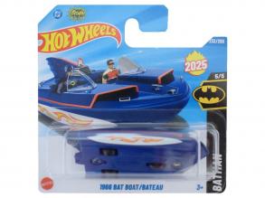 Hot Wheels: 1966 Bat Boat kék kisautó 1/64 - Mattel