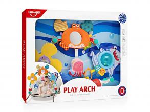 Happy World: Kiságyra vagy babakocsira rögzítheto tengeri állatos játék boltív 48x36cm