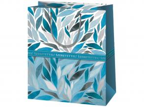 Cardex: Kék Szeretettel! feliratú gigant méretű ajándéktáska 40x20x55cm