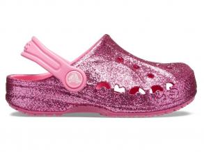 Baya Glitter Clog K Crocs gyerek pink/fehér színű papucs