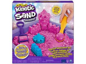 Kinetic Sand Sparkle Sandcastle Set pink színű homokgyurma 454g - Spin Master