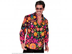 Party ing neon Hippie mintás férfi jelmez