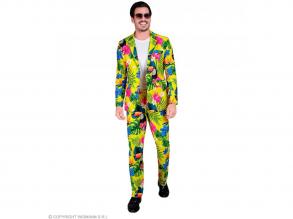 Party öltöny trópusi mintás férfi jelmez