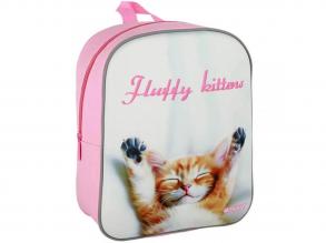 Spirit: Happy Kittens boldog cicás 3D mintás lekerekített ovis hátizsák 30x25x12cm