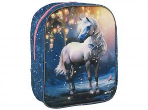 Spirit: White horse lovas 3D mintás lekerekített ovis hátizsák 30x25x12cm