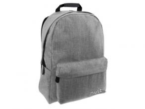Must Jean szürke iskolatáska hátizsák 42x32x17cm