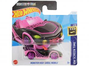 Hot Wheels: Monster High Ghoul Mobile fekete kisautó 1/64 - Mattel