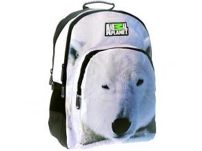 Animal Planet: Jegesmedve mintás iskolatáska hátizsák