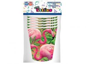 Flamingós papírpohár 200ml 6db
