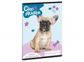 Ars Una: Cuki állatok - Francia bulldog leckefüzet 38 lapos A/5