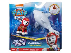 Mancs Őrjárat - Aqua Pups: Hero Pups Aqua Marshall figura delfinnel - Spin Master