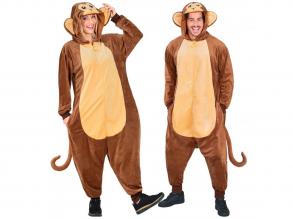 Majom puha plüss egyberészes unisex felnőtt jelmez