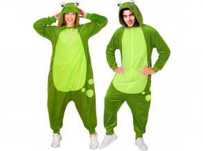 Béka puha plüss egyberészes unisex felnőtt jelmez