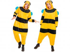 Méhecske puha plüss egyberészes unisex felnőtt jelmez