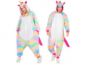 Egyszarvú puha plüss egyberészes unisex felnőtt jelmez