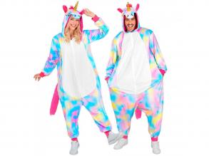 Egyszarvú puha plüss egyberészes unisex felnőtt jelmez