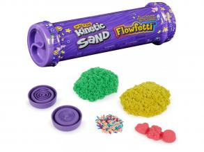 Kinetic Sand: Flowfetti meglepetés homokgyurma csőben 113g