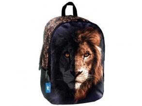 Animal Planet lekerekített oroszlános iskolatáska, hátizsák 32x15x45cm