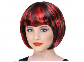 Fekete piros paróka