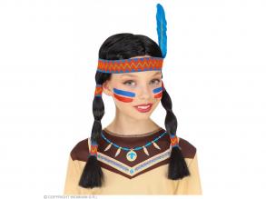 Indián paróka fejpánttal
