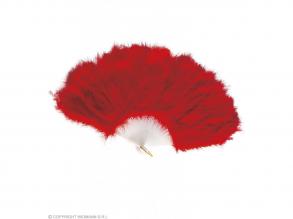 Legyező tollakból, piros