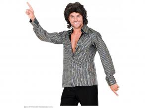 70-es évek disco stílus ing - ezüst férfi jelmez 70-es évek disco stílus ing - ezüst férfi jelmez