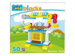 Blocks Barkácsasztal építőjáték szett 50db-os