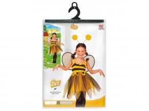 Méhecske ruha szárnyakkal és fejdísszel lány jelmez