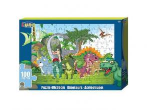 Dinoszauruszok puzzle 100db-os