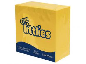 The Littlies: Sárga színű 400 lapos jegyzettömb 75x75mm