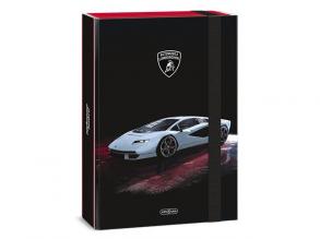 Ars Una: Lamborghini piros gumis füzetbox A/4-es
