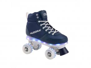 Rollerskates LED fénnyel kék színben, 33-34 - Hudora