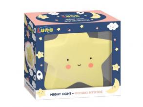 Aranyos csillag éjszakai lámpa 19cm