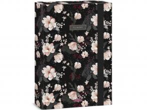 Ars Una: Flowery Black A/4 füzetbox