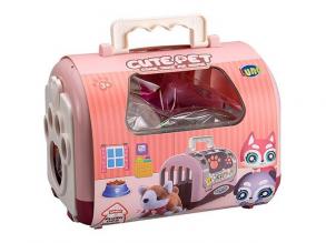 Cute Pet kiskutya hordozóban 15db-os játékszett