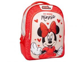 Must: Be more Minnie egér piros iskolatáska, hátizsák 32x18x43cm