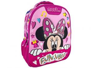 Minnie egér Fun Vibes 3D mintás ovis hátizsák 27x10x31cm