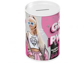 Barbie fém persely 10x15cm