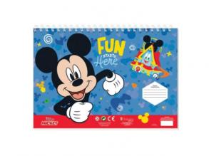 Mickey egér kreatív színezhető vázlatfüzet matricákkal és sablonnal több változatban