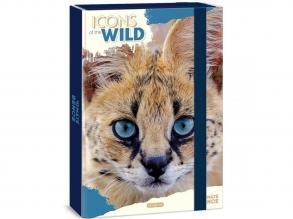 Ars Una: Icons of the Wild Serval A/4 füzetbox