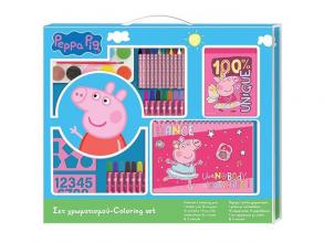 Peppa malac színező szett matricákkal 54x47cm