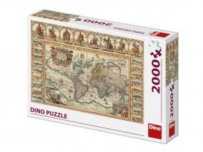 Puzzle 2000 db - Világtérkép